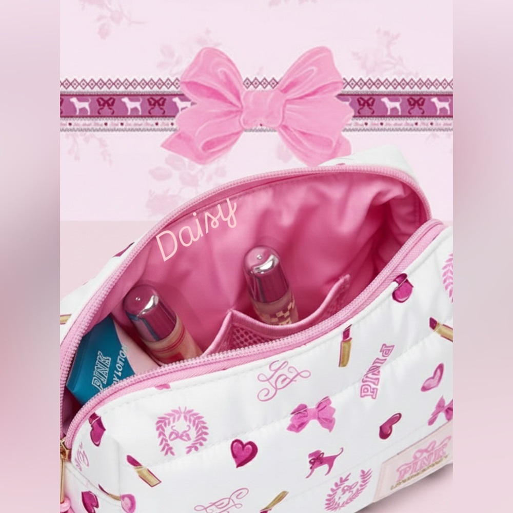 PINK x LoveShackFancy Makeup Bag